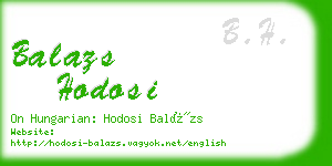 balazs hodosi business card